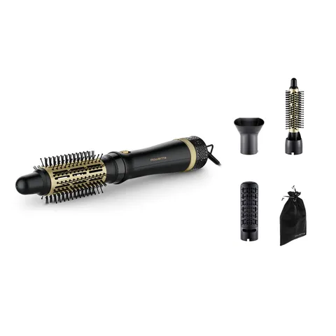 Rowenta Express Style Spazzola ad Aria Calda, Spazzola 4 in 1 per Styling, Lisci, Ricci e