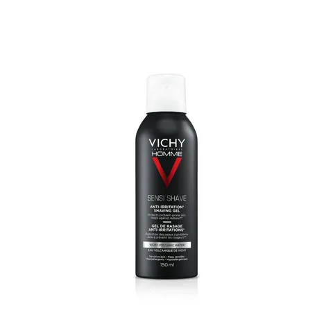 Vichy Homme Sensi Shave, Schiuma da Barba Anti-Irritazioni, 200 ml