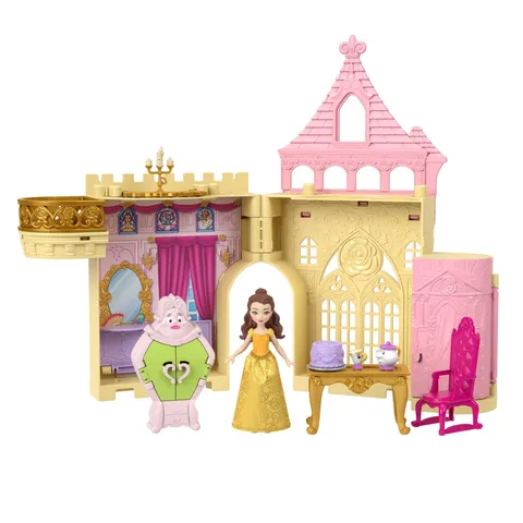Mattel Disney Princess - Il Castello di Belle, set componibile ispirato al film Disney