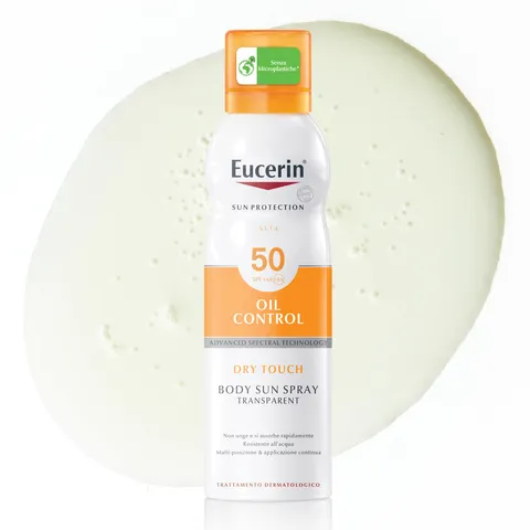 Eucerin Oil Control Dry Touch Spray Solare Corpo SPF 50, 200 ml