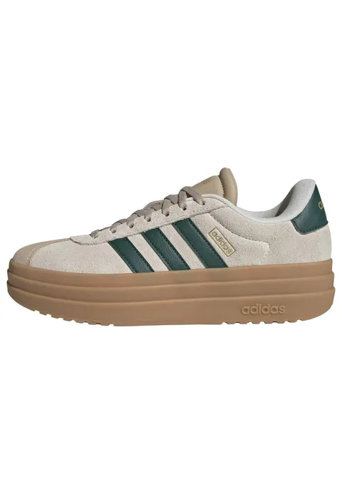 adidas Donna VL Court Bold Shoes, Cream White/Collegiate Green/Magic Beige, 44 EU