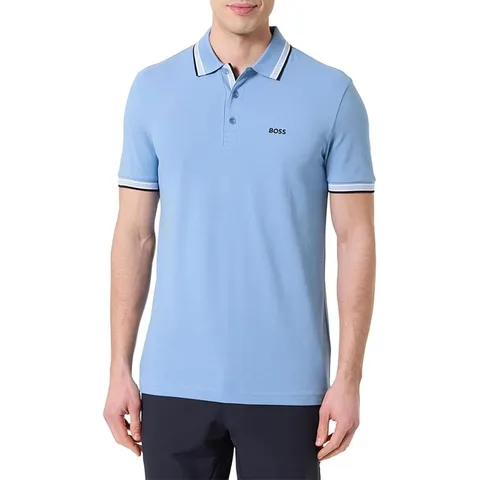 Boss Polo da Uomo, Open Blue 469, XS