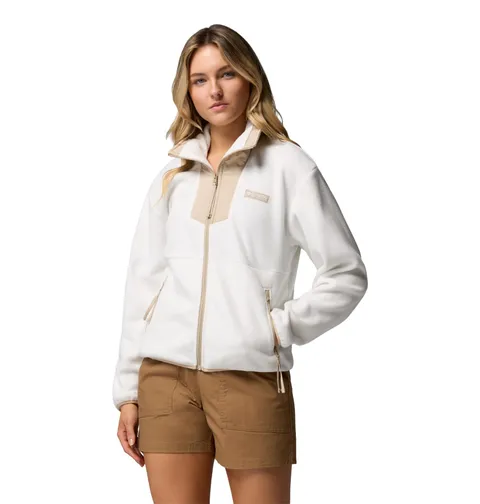 Columbia Sequoia Grove - Giacca in pile con zip intera, da donna, colore: sale
