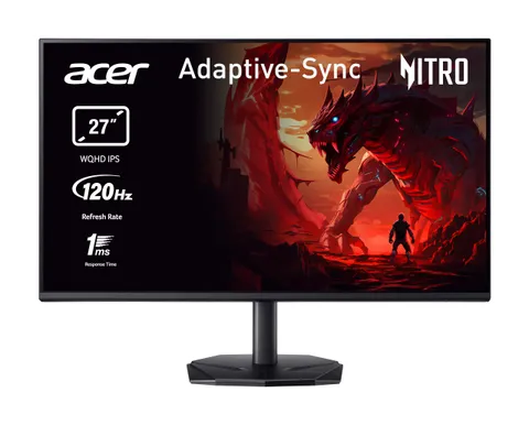 acer Nitro KG272UGbmiipfx Monitor Gaming 27", Display WQHD IPS 120 Hz, 1ms(VRB)