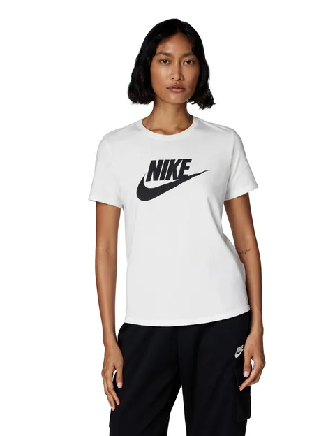 Nike DX7906-100 W NSW Tee Essntl ICN FTRA T-Shirt Donna White/Black/Black Taglia XL