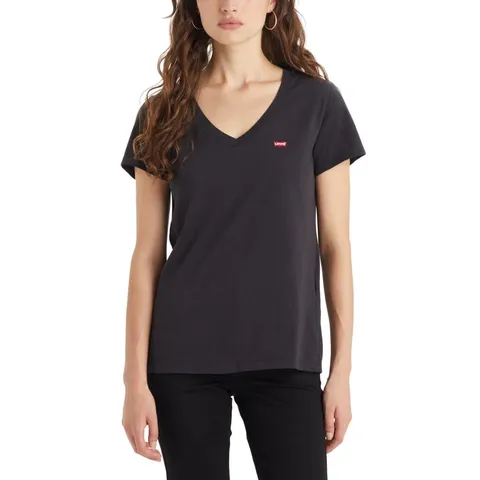 Levi's Perfect V-neck, T-shirt Donna, Caviar, XS