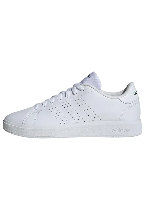 adidas Uomo Advantage Base 2.0 Shoes, Cloud White/Collegiate Green, 43 1/3 EU