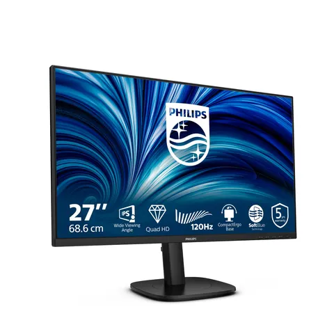 Philips Monitor 27B2N3500J 27 pollici 2560x1440, WQHD, 120Hz, IPS Panel, 4ms GtG, USB Hub