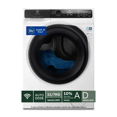 Electrolux EW8W7117GCQ Lavasciuga serie 800 UltraCare, Autodose, 11 kg Lavaggio, 7Kg