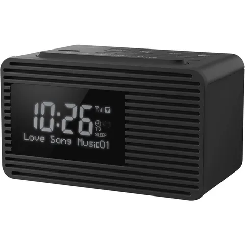 Panasonic RC-D8EG-K - Radiosveglia Digitale DAB+, Ampio Display, Tasto Snooze, Doppio