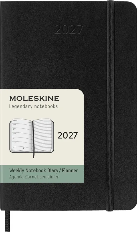 Moleskine Agenda Settimanale 2027, Planner 12 Mesi Con Spazio Per Note, Copertina Morbida