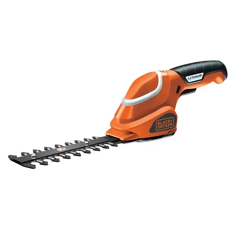 Black+Decker Sfoltirami A Batteria Litio 3.6 V - Lunghezza LAMA 15 cm - BASE DI Ricarica