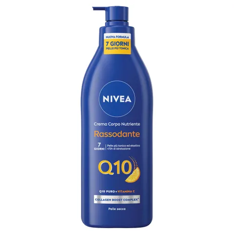 Nivea Q10 Crema Corpo Nutriente Rassodante 400 ml, Crema rassodante corpo con Coenzima