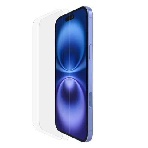 Belkin ScreenForce TemperedGlass Vetro Temperato per iPhone 16 Plus, durezza 9H