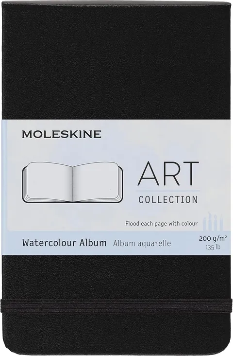 Moleskine Art Watercolour Album, Notebook da Disegno, Copertina Rigida e Chiusura