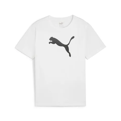 PUMA Tees da Ragazzo in Jersey di Cotone con Logo Teamrise
