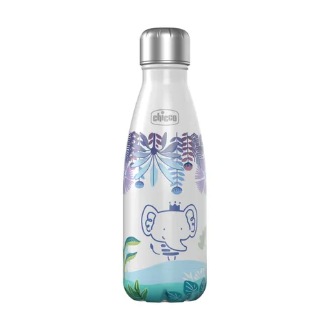 Chicco Borraccia Termica In Acciaio Inox 500 ml, Bottiglia Termica Per Bambini, Bottiglia