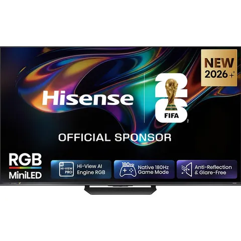 Hisense Smart TV RGB MiniLED 180Hz 75" 4K 75UR8S, Schermo Anti-Riflesso, 100% BT2020