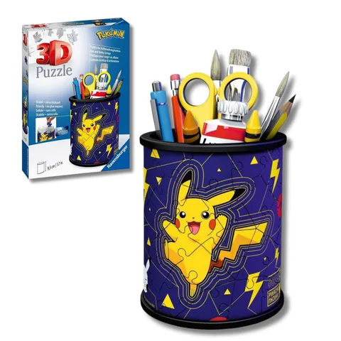 Ravensburger - Pokemon | Puzzle 3D Portapenne 57 Pezzi | Regalo Bambino 6 Anni | Puzzle