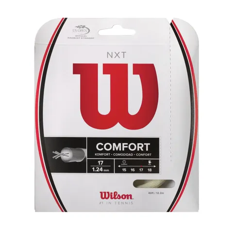 Wilson WRZ942900 Corda da Tennis NXT, 12.2 m, Unisex, Natural, 1.24 mm