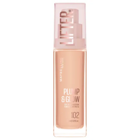 Maybelline New York Fondotinta Illuminante, Per Tutti i Tipi di Pelle, Pelle Rimpolpata e