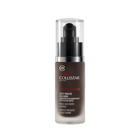 Collistar Gocce Magiche Viso Uomo, Concentrato Autoabbronzante, Abbronzatura Intensa e
