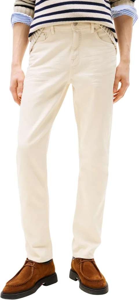 Tommy Hilfiger Uomo Jeans Denton Straight Fit, Avorio (Muslin), 34W/36L