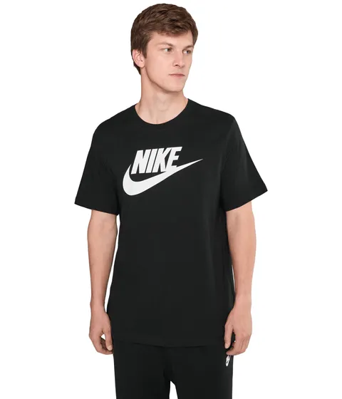 Nike Tee Icon Futura, Maglietta Uomo, Nero (black/White), 2XL