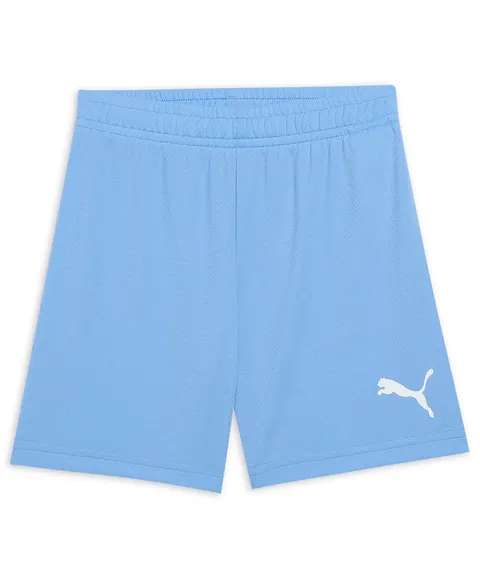 PUMA teamRISE Short Jr, Pantaloncini Unisex - Bambini e Ragazzi, Team Light Blue/White, 152