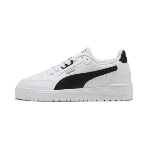Puma Sneaker Unisex Shuffle Downtown, Puma Bianco Puma Nero Puma Oro, 40.5 EU
