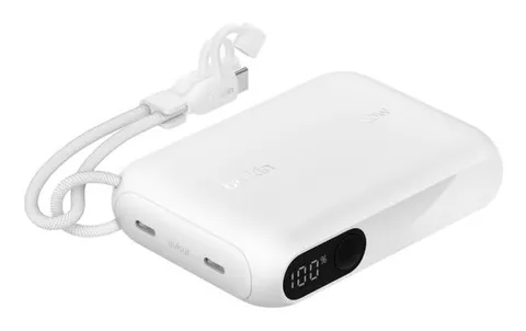 Belkin Power Bank 10000 mAh, Caricabatterie Portatile USB-C sottile, 2 porte USB-C
