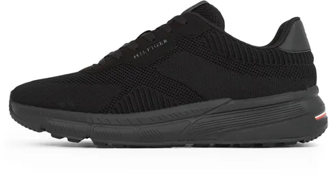 Tommy Hilfiger Uomo Sneakers Profilo Basso Lightweight Knit Sportive, Nero (Black), 40