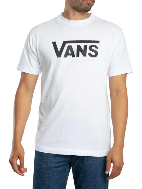 Vans Maglietta Classica da Uomo, Bianca, XL, Bianco, XL