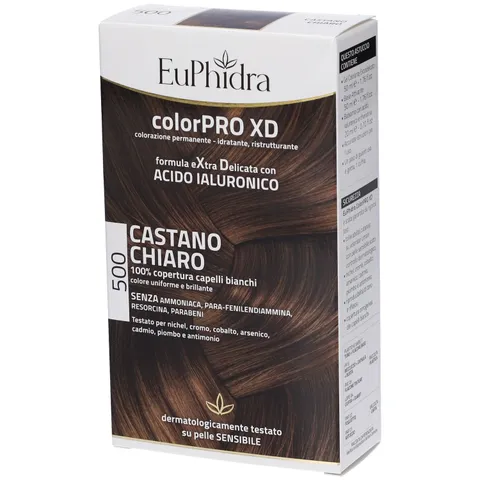 Zeta Farmaceutici Euphidra Colorpro Tintura Extradelicata 500, Castano Chiaro - 50 ml