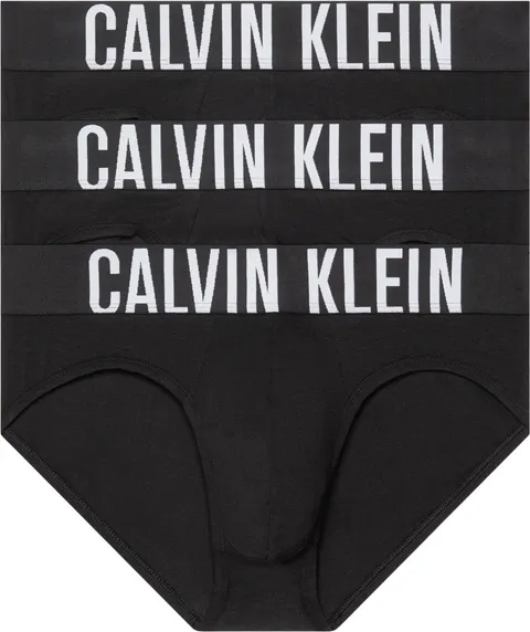 Calvin Klein Hip Brief 3PK, Slip all'anca Uomo, Black