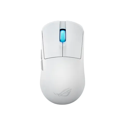 ROG Harpe Ace Mini - Mouse da Gioco Senza Fili, Sensore ROG Aimpoint da 42.000 DPI, Connettività Trimode, Cinque Pulsanti Programmabili con Aim Lab Settings Optimizer, Ultra Leggero da 49 g, Bianco