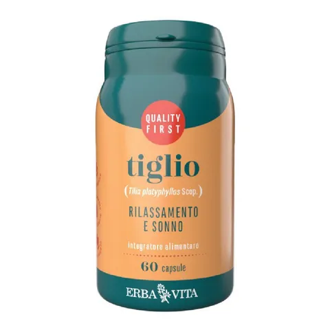 ERBA VITA Integratore Alimentare di Tiglio - 60 Capsule - Utile al rilassamento e al