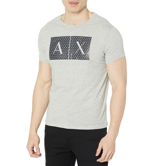 Armani Exchange 8nztck, Maglietta a Maniche Corte, Uomo, Grigio (B09B Htr Grey 3929), XS