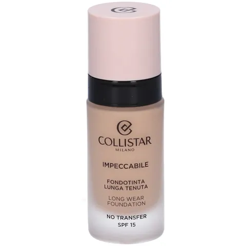 Collistar Impeccabile Fondotinta Lunga Tenuta, No Transfer, SPF 15, Idratazione Immediata