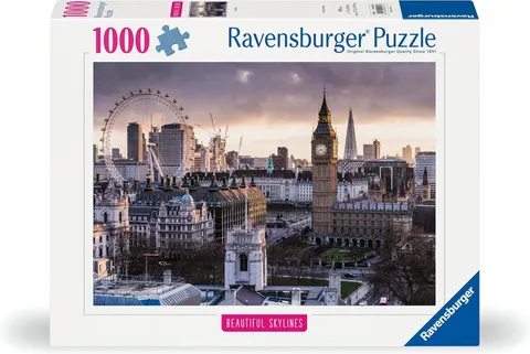Ravensburger Puzzle 1000 pezzi Londra - Puzzle Adulti +14 anni, 70 x 50 cm, Puzzle per