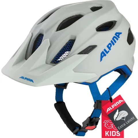 Cratoni Carapax JR Casco da bicicletta grigio fumo blu opaco 51-56cm