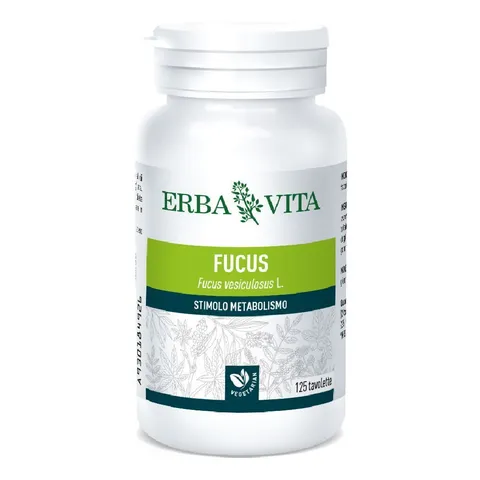 ERBA VITA Integratore Alimentare Alga Bruna-Fucus, 125 Tavolette - Stimola il metabolismo