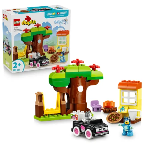LEGO Duplo Bluey Pizzaiole con Muffin e Bluey - Giochi Didattici per la Motricità Fine