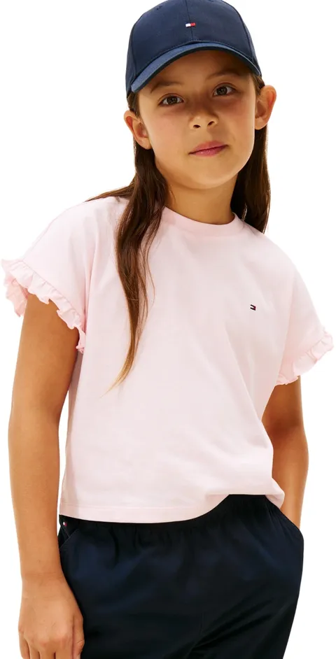 Tommy Hilfiger Essential Top SS Kg0kg08970 Altre Camicette, Rosa (Duchessa), 12 Mesi per Ragazze, Rosa (Duchessa), 12 Mesi
