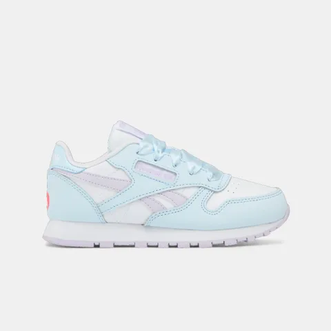 Reebok Classic Leather, Scarpe da Ginnastica, Ftwrwhite/Glassblue/Digitalgleam, 30.5 EU