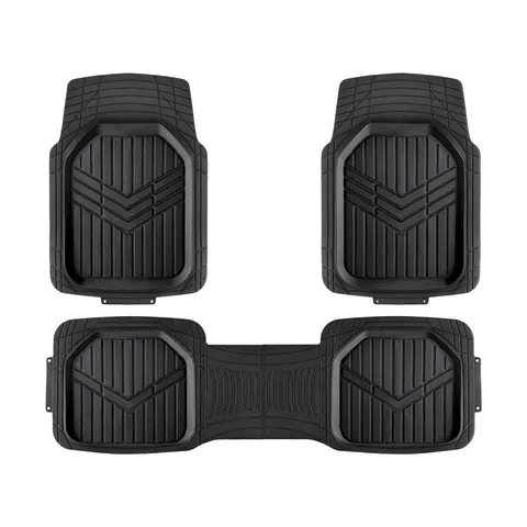 Amazon Basics tappetini in gomma resistente, per auto, SUV, camion, per tutte le