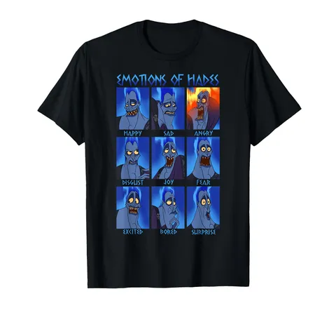 Disney Hercules Hades Emotions Maglietta