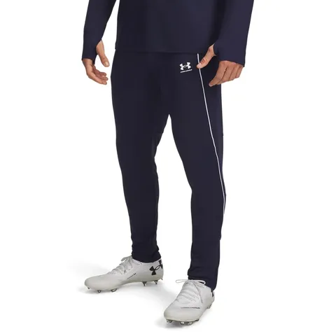 Under Armour Uomo Challenger Training Pant, Pantaloni Tuta Elasticizzati, Comodi e Leggeri, Pantaloni Sportivi Lunghi per Allenamento e Atletica,Midnight Navy/White,MD