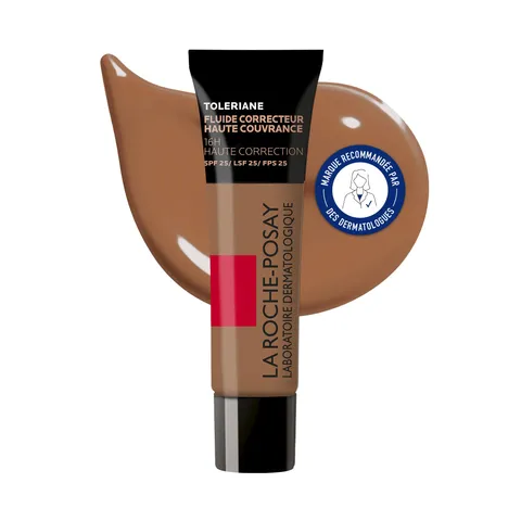 La Roche-Posay Toleriane, Fondotinta Fluido, Per Pelli Sensibili, Alta Copertura di