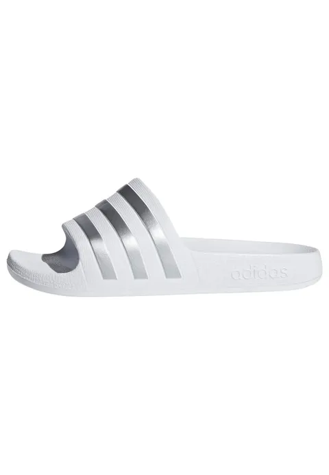 adidas Unisex - Bambini e ragazzi Adilette Aqua Slides Kids Slipper, Cloud White / Silver